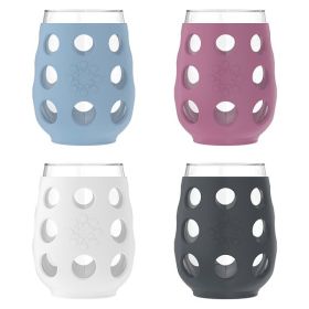 4PK 17OZ WN GLS W/SV BBRG