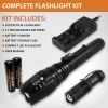 ZX-1XL 18650 LED Tactical Flashlight Kit with Holster