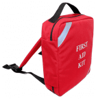 Back Pak First Aid Kit W/ Supplies - Red