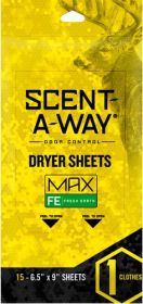 Hs Dryer Sheets Scent-A-Way (Option: Max Oderless 6.5"X9" Earth 15P)