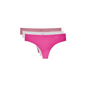 Women's UA Pure Stretch Thong 3-Pack (Color: Pink Elixir, size: X-Small)