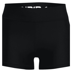 Women's HeatGear Mid-Rise Shorty (Color: Black, size: X-Small)