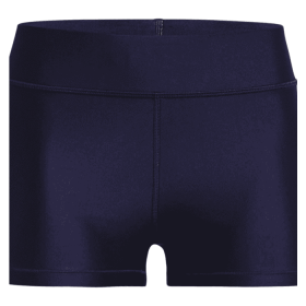 Women's HeatGear Mid-Rise Shorty (Color: Midnight Navy, size: X-Small)