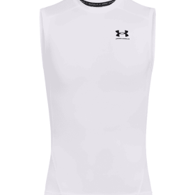 HeatGear Armour Sleeveless (Color: White, size: 2X-Large)