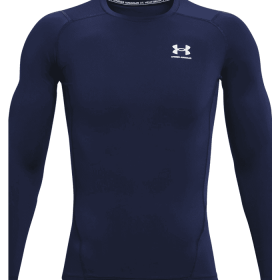 HeatGear Armour Long Sleeve (Color: Midnight Navy, size: 2X-Large)