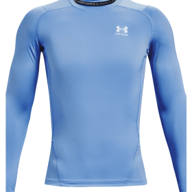 HeatGear Armour Long Sleeve (Color: Carolina Blue, size: large)