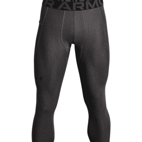 HeatGear Armour 3/4 Leggings (Color: Carbon Heather, size: small)