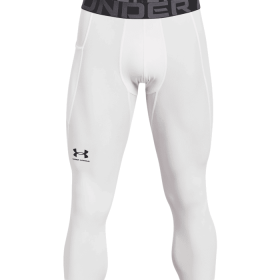 HeatGear Armour 3/4 Leggings (Color: White, size: X-Large)