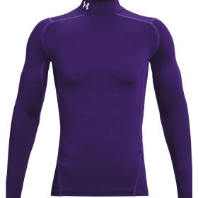 ColdGear Compression Mock (Color: Purple, size: X-Large)