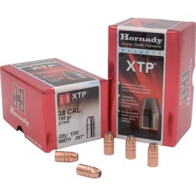 Hornady Traditional Pistol Bullets (Option: 38 Cal. .357 180 gr. XTP 100 box)