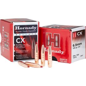 Hornady CX Bullets (Option: 6.5mm .264 120 gr. CX)