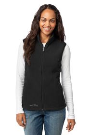 Eddie Bauer® - Ladies Fleece Vest. EB205 (Color: Black, size: M)