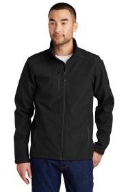 Eddie Bauer® Shaded Crosshatch Soft Shell Jacket. EB532 (Color: Black, size: M)
