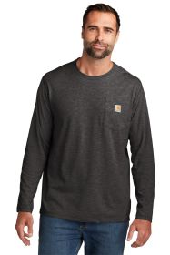 Carhartt Force® Long Sleeve Pocket T-Shirt CT104617 (Color: Carbon Heather, size: L)