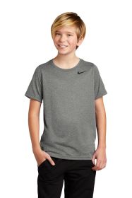 Nike Youth Team rLegend Tee DV7317 (Color: Carbon Heather, size: M)