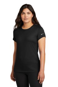 Nike Ladies Swoosh Sleeve rLegend Tee NKDX8734 (Color: Black, size: L)