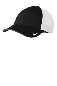 Nike Stretch-to-Fit Mesh Back Cap NKFB6448 (Color: Black/ White, size: L/XL)