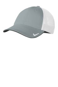 Nike Stretch-to-Fit Mesh Back Cap NKFB6448 (Color: Cool Grey/ White, size: L/XL)
