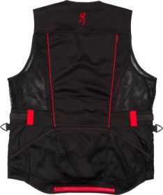 Browning Ace Shooting Vest (Option: R-Hand Med Black/Red Trim)