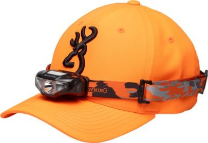 Browning Cap/Headlamp Combo (Option: Blaze Org W/100 Lumen Light*)