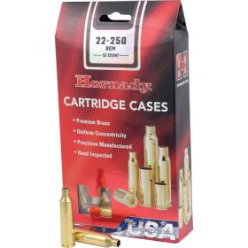 Hornady Unprimed Brass (Option: 22-250 Rem. 50 pk.)