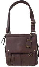Bulldog Concealed Carry Purse (Option: Med. Cross Body Chocolate Brn)