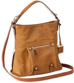 Bulldog Concealed Carry Purse (Option: Hobo Anna Cognac)