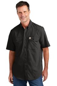 Carhartt Force® Solid Short Sleeve Shirt CT105292 (Color: Black, size: S)
