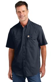 Carhartt Force® Solid Short Sleeve Shirt CT105292 (Color: Navy, size: S)