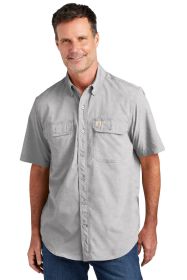 Carhartt Force® Solid Short Sleeve Shirt CT105292 (Color: Steel, size: S)