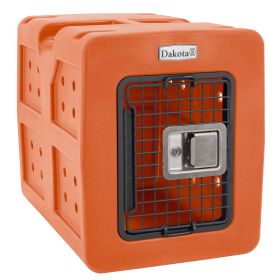 Dakota 283 G3 Framed Door Kennel (Color: Orange, size: small)