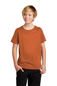 Nike Youth Team rLegend Tee DV7317 (Color: Desert Orange, size: XS)