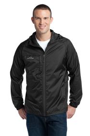 Eddie Bauer® - Packable Wind Jacket. EB500 (Color: Black, size: XS)