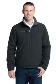 Eddie Bauer® - Fleece-Lined Jacket. EB520 (Color: Black, size: XS)