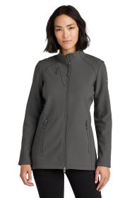 Eddie Bauer® Ladies Stretch Soft Shell Jacket EB545 (Color: Iron Gate, size: XS)