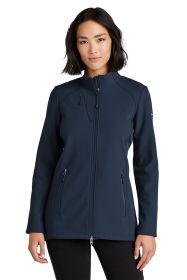 Eddie Bauer® Ladies Stretch Soft Shell Jacket EB545 (Color: River Blue Navy, size: XS)