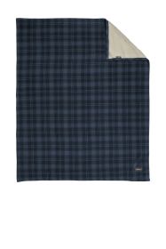 Eddie Bauer® Woodland Blanket EB750 (Color: River Blue Navy/ Bone, size: OSFA)