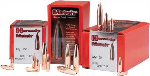 Hornady Bullets 6.5Mm .264 (Option: 123Gr Bthp Match 100Ct 25Bx/Cs)