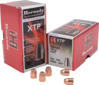 Hornady Bullets 10Mm .400 Cal (Option: 155Gr Xtp 100Ct 25Bx/Cs)
