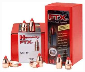 Hornady Bullets 45 Cal .452 (Option: 250Gr Ftx 50Ct 25Bx/Cs)
