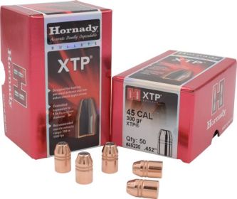 Hornady Bullets 45 Cal .452 (Option: 300Gr Xtp 50Ct 15Bx/Cs)