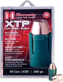 Hornady .50Cal Saboted Bullet (Option: .44 240Gr. Jhp 20Ct 10Bx/Cs)