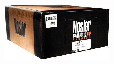 Nosler Bullets 22 Cal .224 (Option: 50Gr Ballistic Tip 1000Ct)