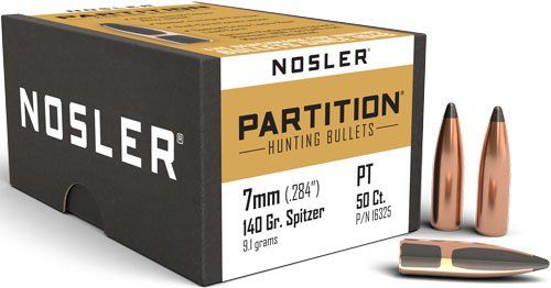 Nosler Bullets 7Mm .284 (Option: 140Gr Partition 50Ct)