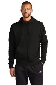 Nike Club Fleece Sleeve Swoosh Full-Zip Hoodie NKDR1513 (Color: Black, size: XS)