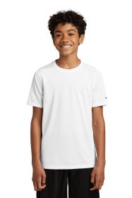 Nike Youth Swoosh Sleeve rLegend Tee NKDX8787 (Color: White, size: XS)