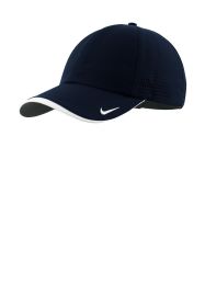 Nike Dri-FIT Perforated Performance Cap NKFB6445 (Color: Navy/ White, size: M/L)