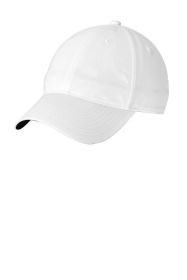 Nike Unstructured Cotton/Poly Twill Cap NKFB6449 (Color: White, size: M/L)