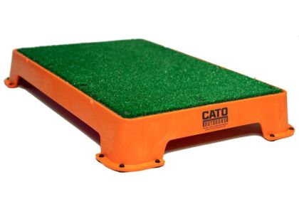 Cato Board Dog Training Platform (Surface Material: Turf, Color: Orange)