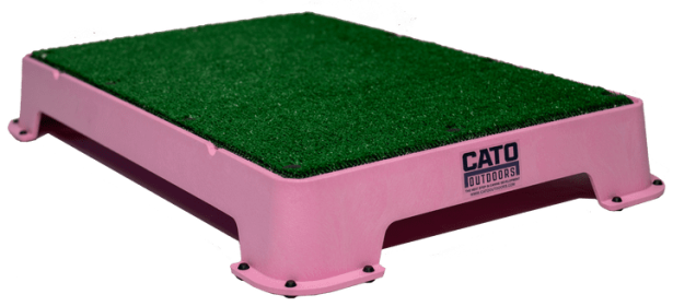 Cato Board Dog Training Platform (Surface Material: Turf, Color: Pink)